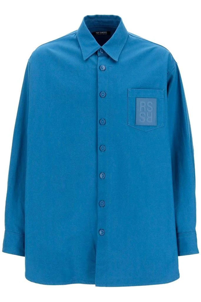 商品RAF SIMONS|OVERSIZED DENIM SHIRT WITH LOGO PATCH,价格¥2887,第1张图片
