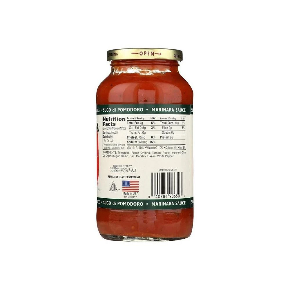 商品San Merican Tomatoes|San Merican Marinara Tomato Sauce 23.5 oz (3 Pack),价格¥268,第2张图片详细描述