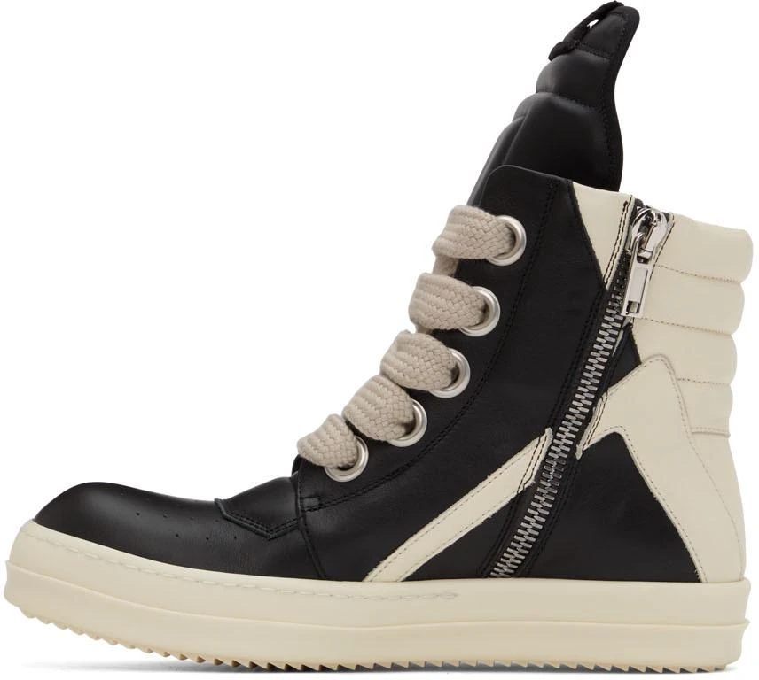 商品Rick Owens|黑色 Jumbo Laces Geobasket 高帮运动鞋,价格¥10906,第3张图片详细描述