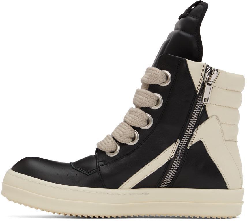 商品Rick Owens|黑色 Jumbo Laces Geobasket 高帮运动鞋,价格¥10104,第5张图片详细描述