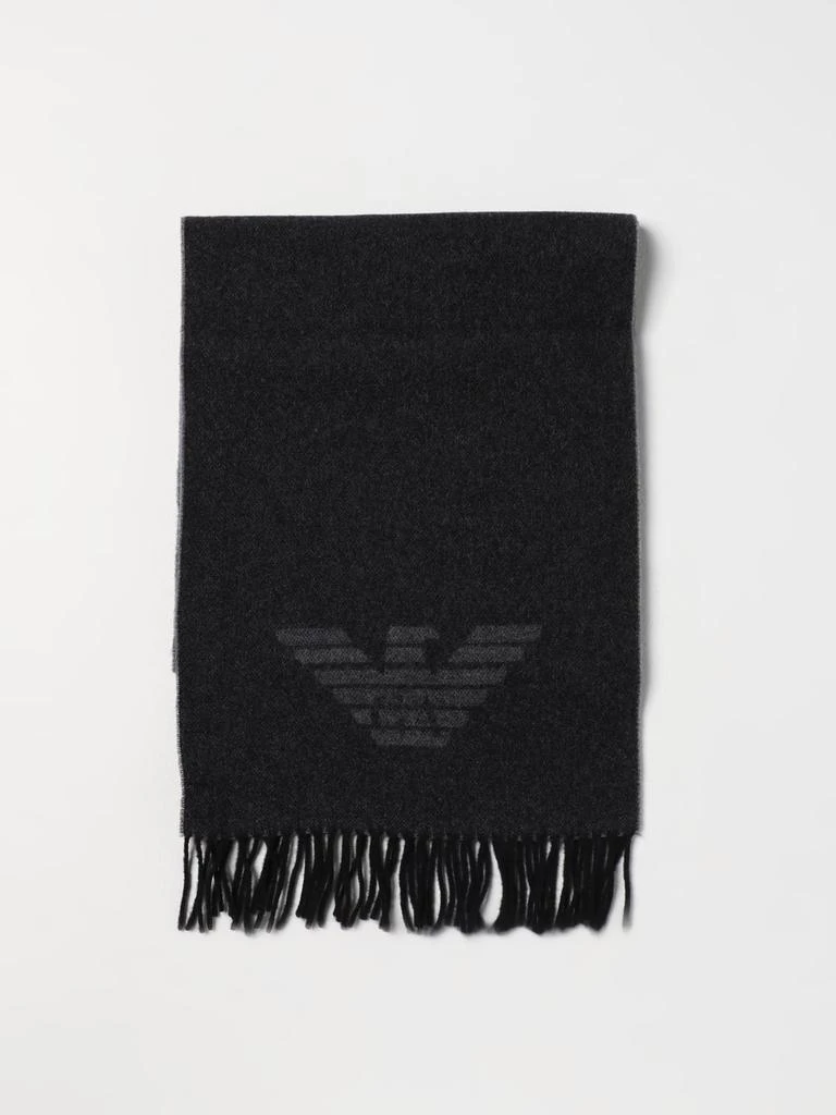 商品Emporio Armani|Emporio Armani scarf in jacquard wool,价格¥635,第1张图片