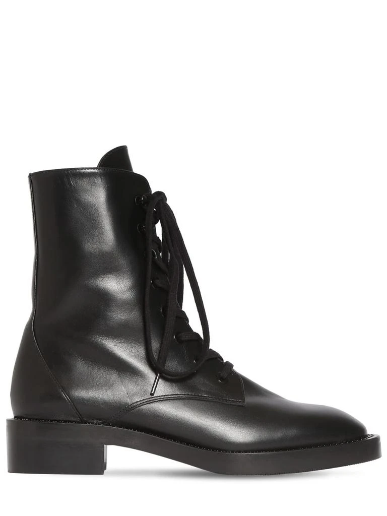 商品Stuart Weitzman|35mm Sondra Shine Leather Ankle Boots,价格¥3469,第1张图片