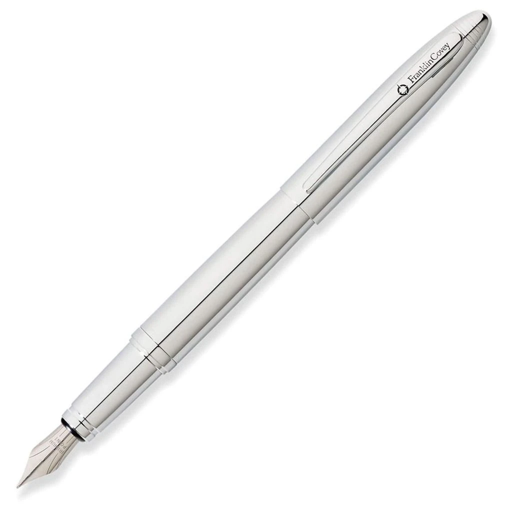 商品Cross|Cross Franklin Covey Fountain Pen - Lexington Stainless Steel, Medium | FC0016-2MS,价格¥116,第1张图片