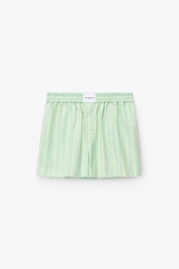 商品Alexander Wang|CLASSIC BOXER SHORTS IN COTTON OXFORD,价格¥1210,第3张图片详细描述