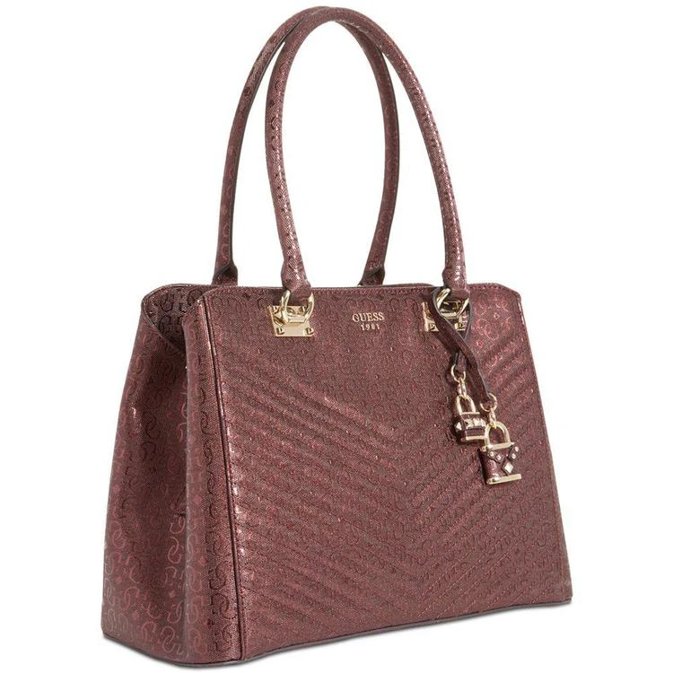 商品GUESS|Halley Small Girlfriend Signature Satchel,价格¥569,第5张图片详细描述