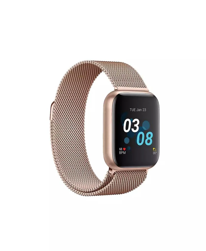 Air 3 Unisex Heart Rate Rose Gold Mesh Strap Smart Watch 商品