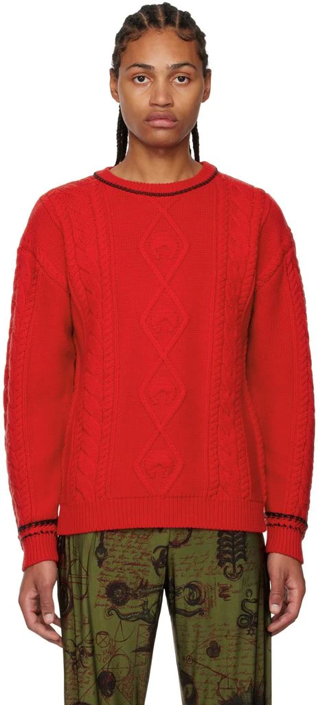 商品MARINE SERRE|Red Striped Sweater,价格¥2280,第1张图片