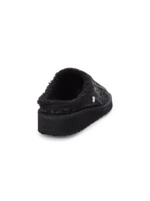 商品DKNY|Willie Logo Faux Shearling Slippers,价格¥111,第3张图片详细描述