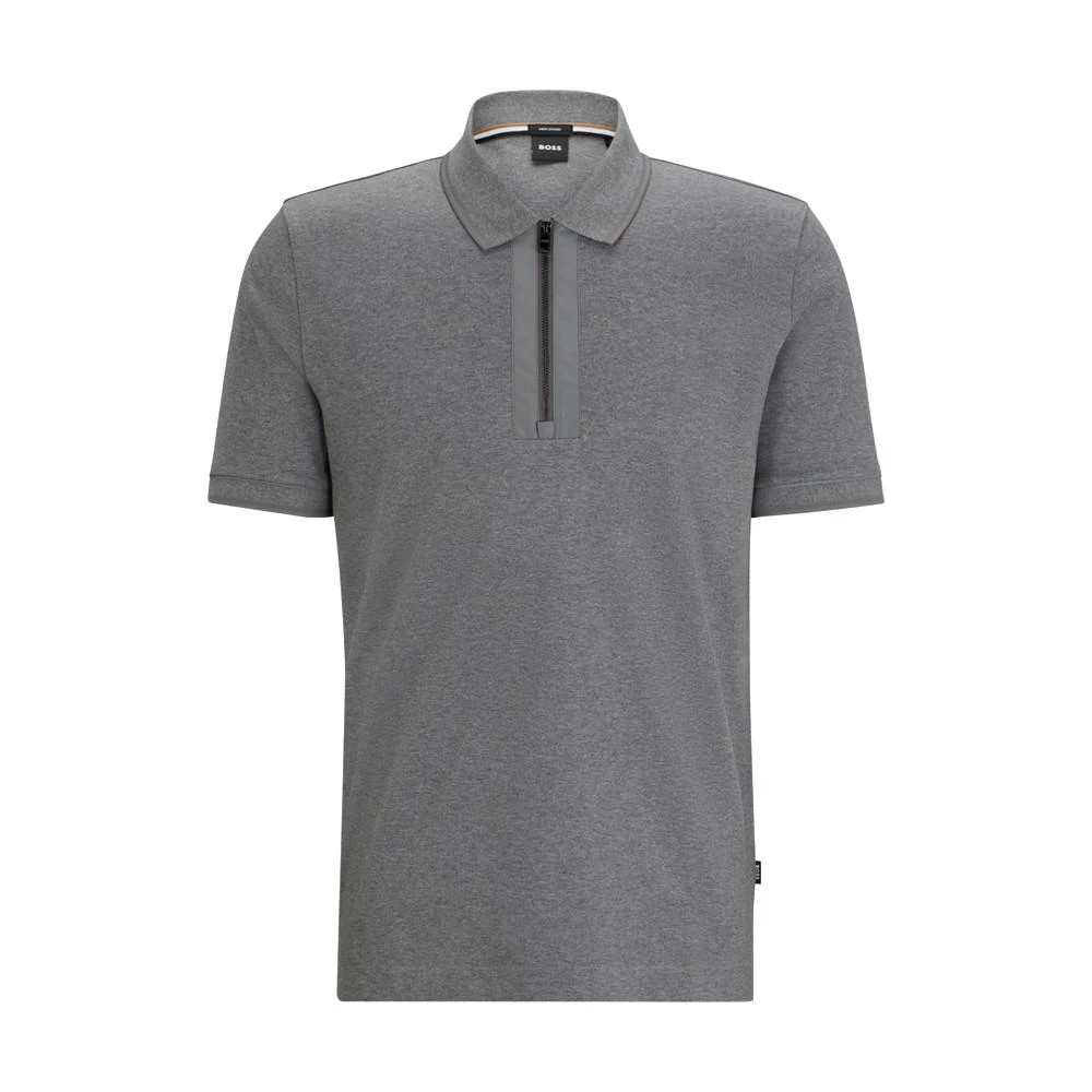 商品Hugo Boss|Men's Zip Placket Polo Shirt,价格¥806,第4张图片详细描述