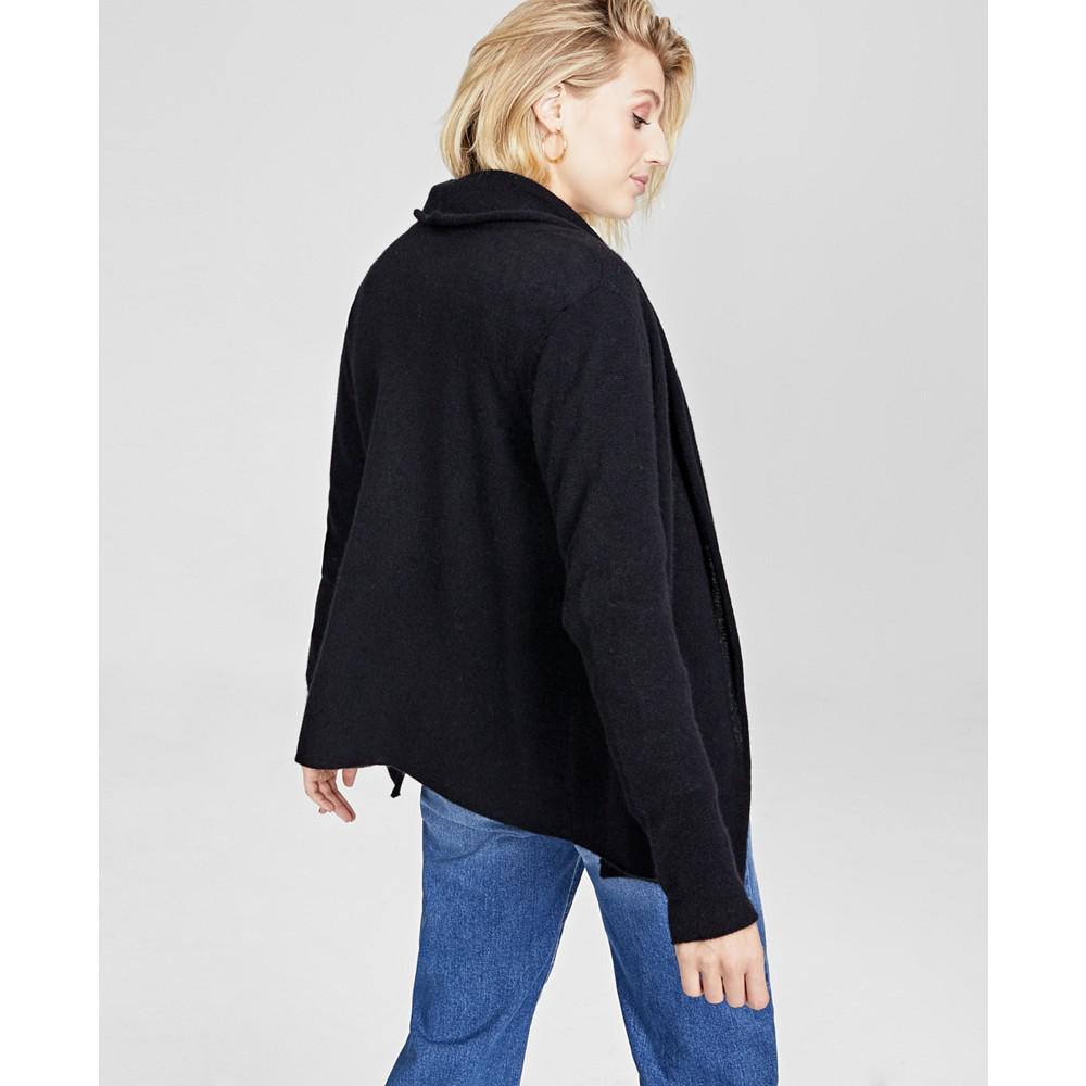 商品Charter Club|Petite 100% Cashmere Open-Front Cardigan, Created for Macy's,价格¥443,第4张图片详细描述