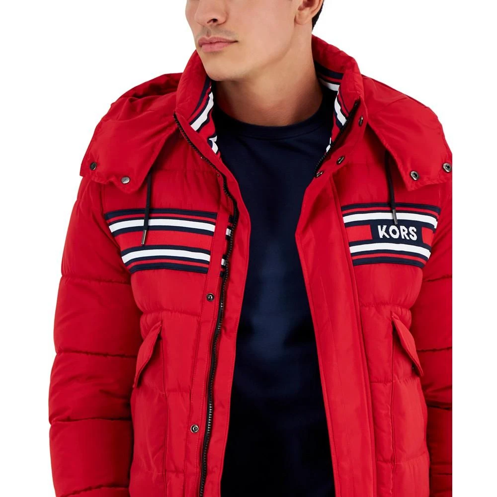 商品Michael Kors|Men's Racing Stripe Puffer Jacket,价格¥1120,第4张图片详细描述