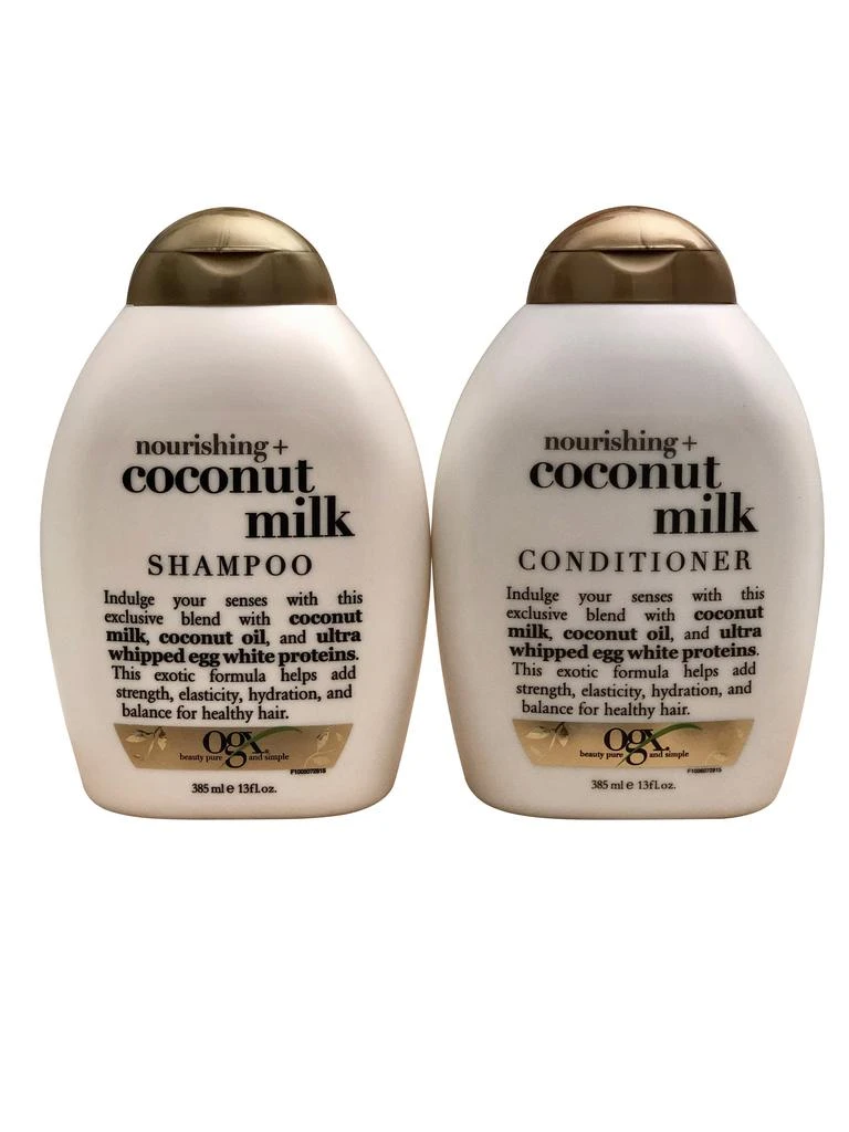 商品OGX|OGX Nourishing + Coconut Milk Shampoo & Conditioner Set 13 Ounce,价格¥140,第1张图片