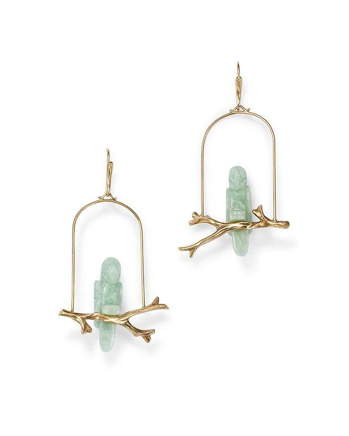 商品ANNETTE FERDINANDSEN DESIGN|14K Yellow Gold Amazonite Parrot Drop Earrings,价格¥10455,第1张图片
