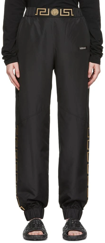 商品Versace|Black Polyester Sport Pants,价格¥1632,第1张图片