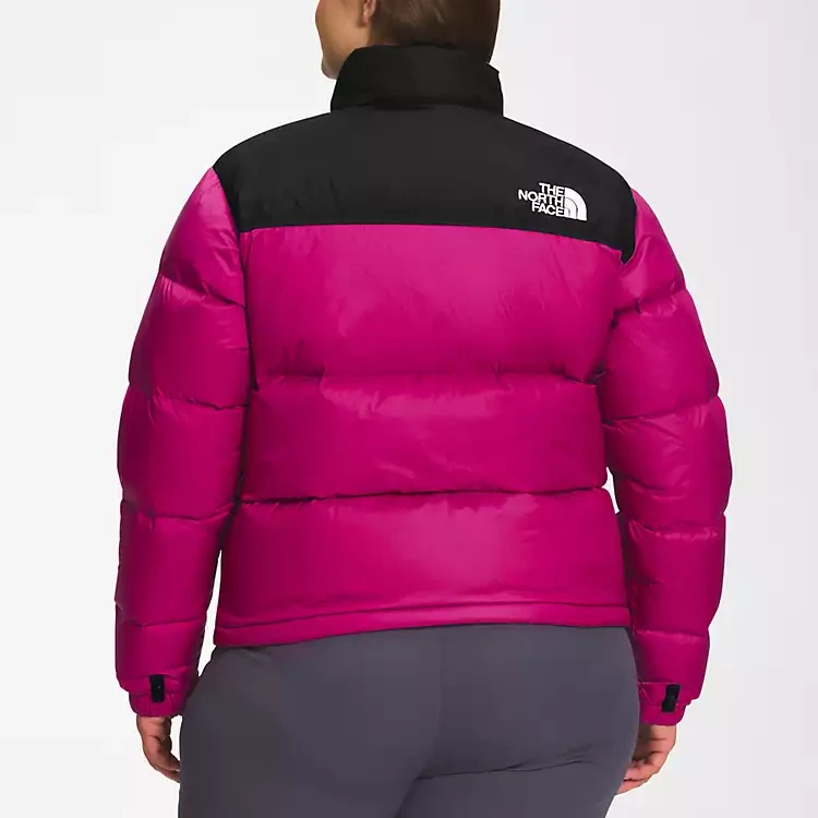 商品[国内直发] The North Face|北面 1996系列 服装系列 印花小Logo拉链立领夹克羽绒服 冬季 女款 紫红色,价格¥1273,第4张图片详细描述