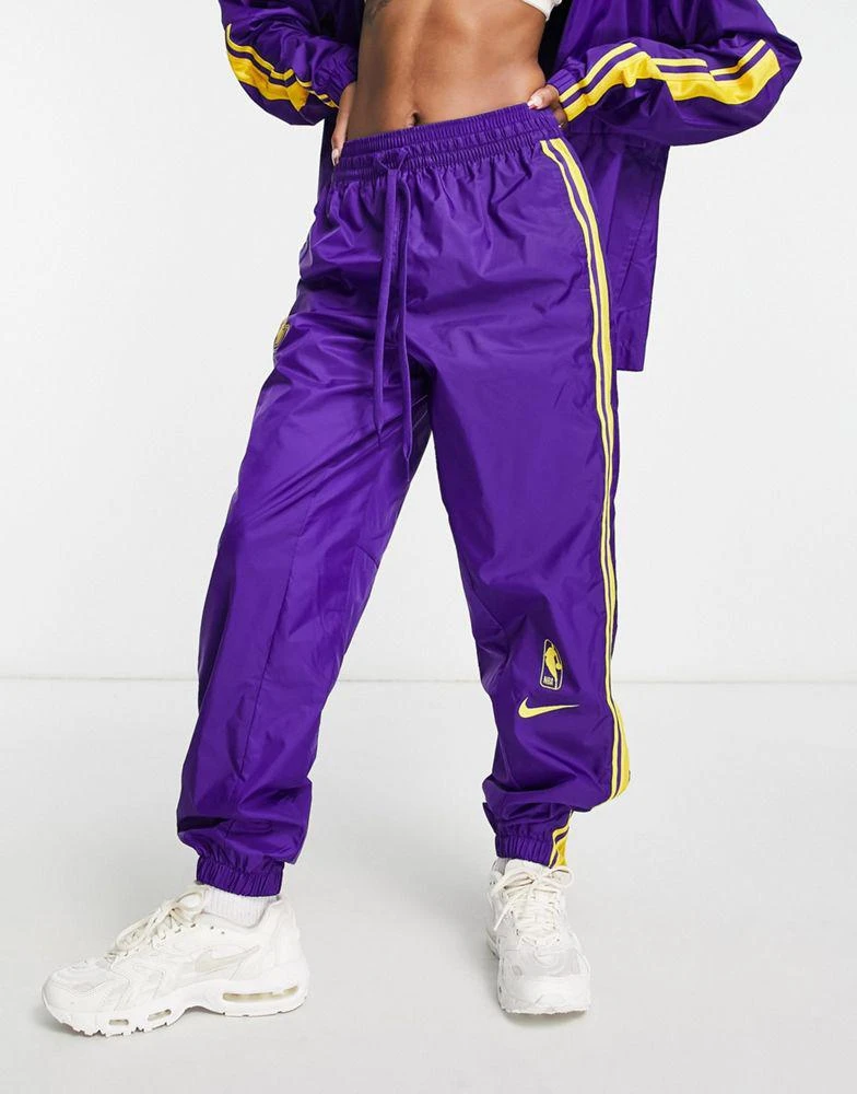 商品NIKE|Nike Basketball NBA LA Lakers unisex full tracksuit in purple,价格¥814,第4张图片详细描述