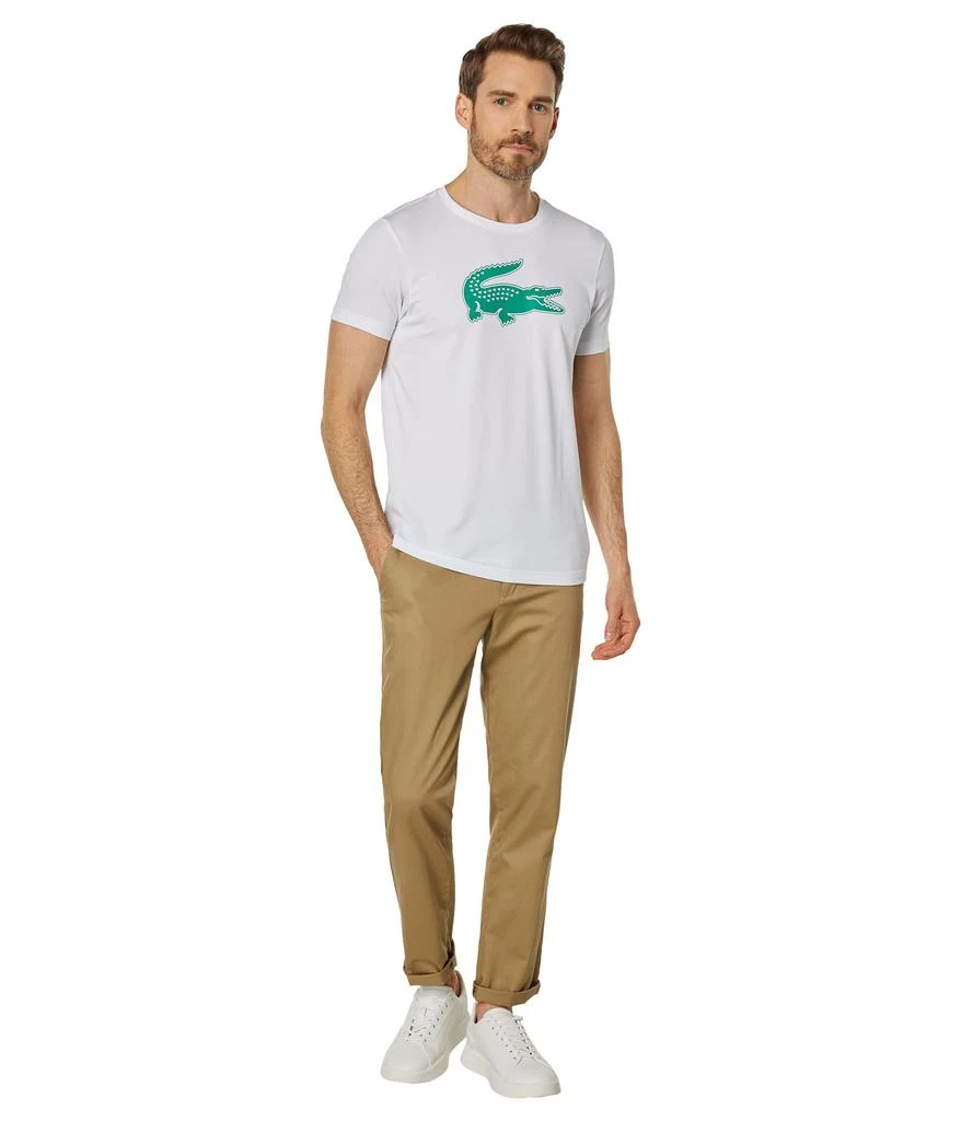 商品Lacoste|Short Sleeve Solid Color Crocodile Logo Tee,价格¥369,第4张图片详细描述