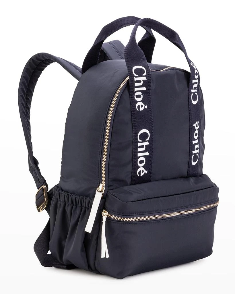 商品Chloé|Kid's Logo Web-Trim Backpack,价格¥1321,第2张图片详细描述