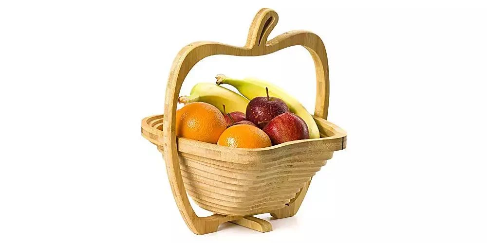 商品Bonnie & Pop|Dried Fruit Apple Tray, Trivet, and Fruit Basket,价格¥316,第3张图片详细描述