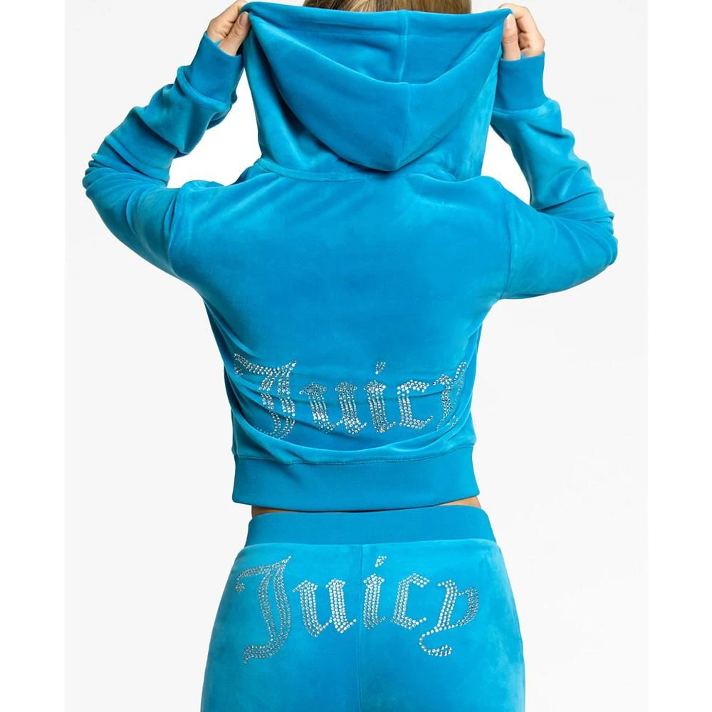 商品Juicy Couture|Women's Logo Zip-Front Hoodie,价格¥266,第3张图片详细描述