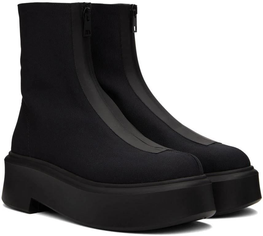 商品The Row|Black Nylon Zipped Boots,价格¥6189,第4张图片详细描述