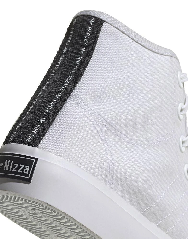 商品Adidas|adidas Originals Nizza High Top trainers in white and black,价格¥682,第3张图片详细描述