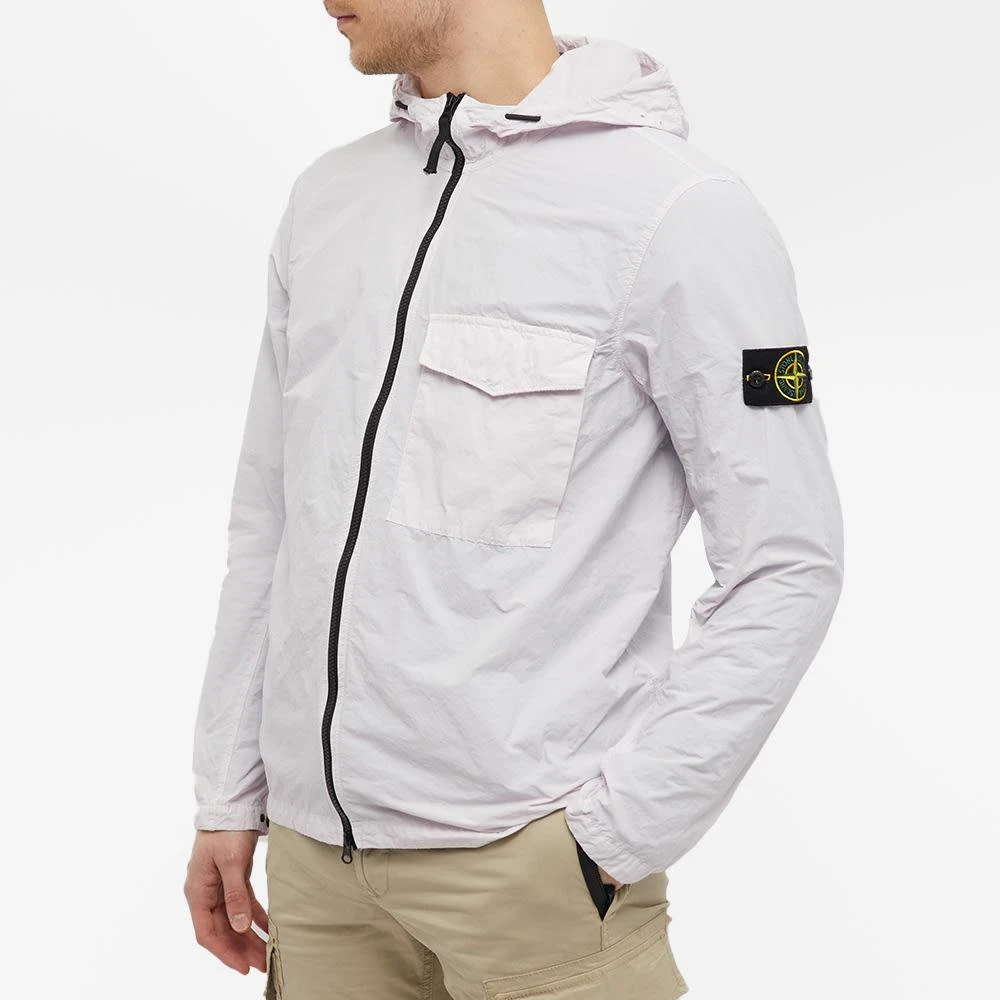 商品Stone Island|Stone Island Naslan Light Hooded Shirt Jacket,价格¥2556,第5张图片详细描述