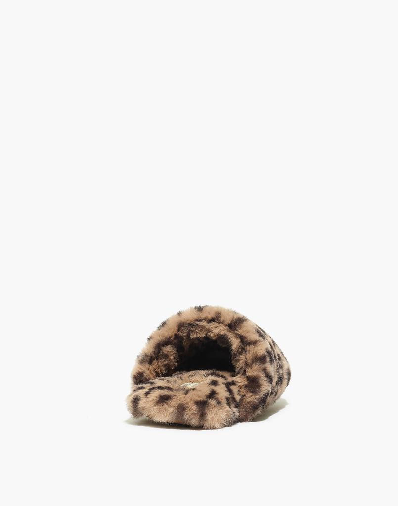 商品Madewell|Quilted Scuff Slippers in Leopard Recycled Faux Fur,价格¥198,第5张图片详细描述