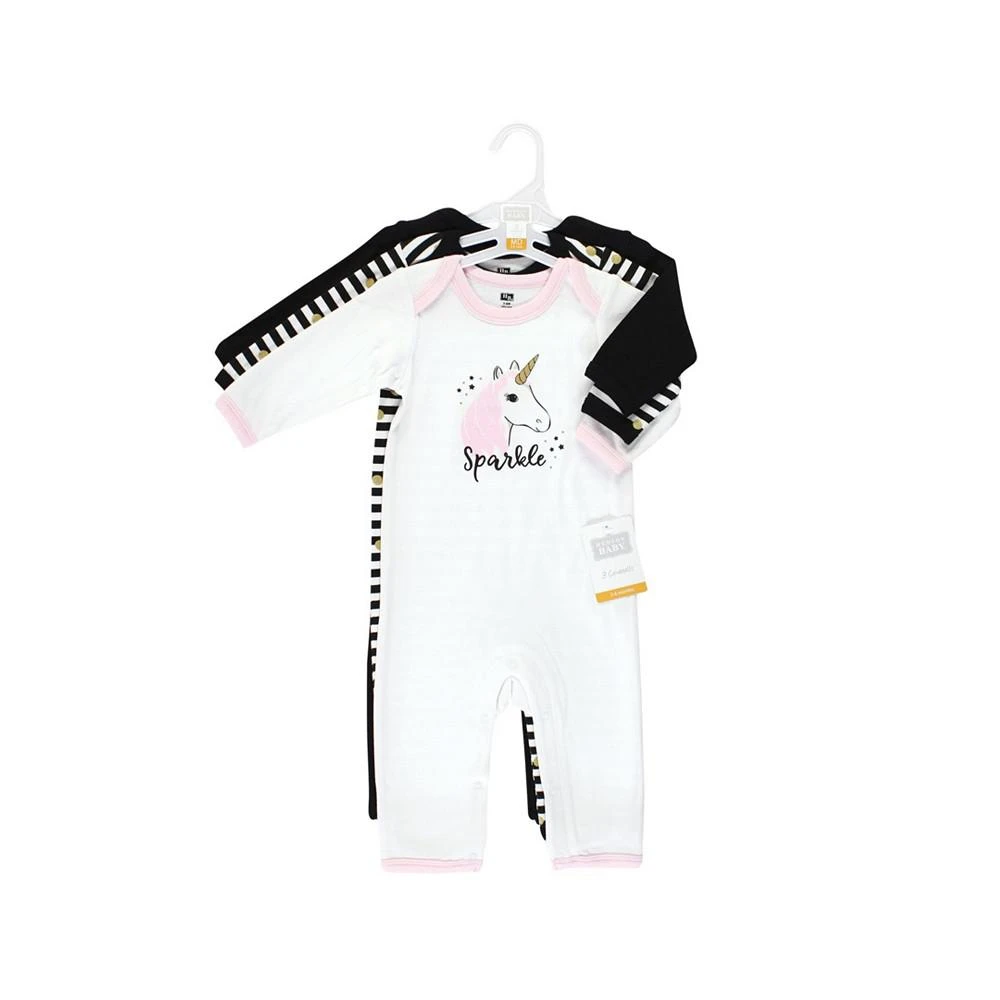 商品Hudson|Baby Girls Cotton Coveralls, Pack of 3,价格¥166,第2张图片详细描述