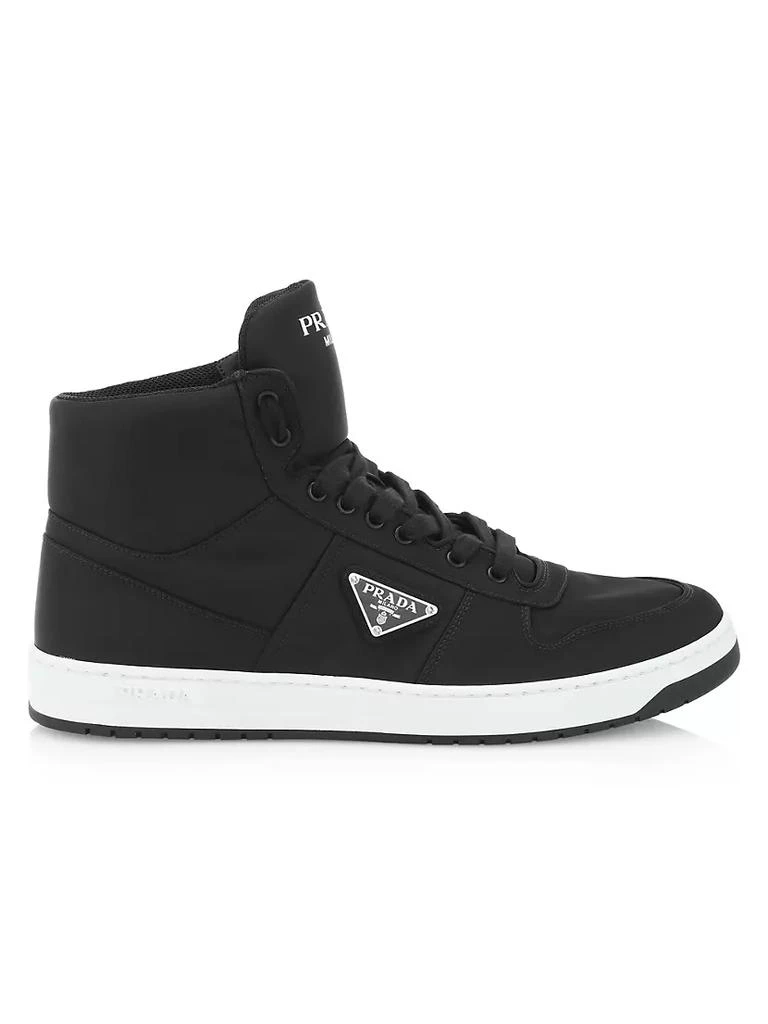 商品Prada|Basket Nylon High-Top Sneakers,价格¥8534,第1张图片