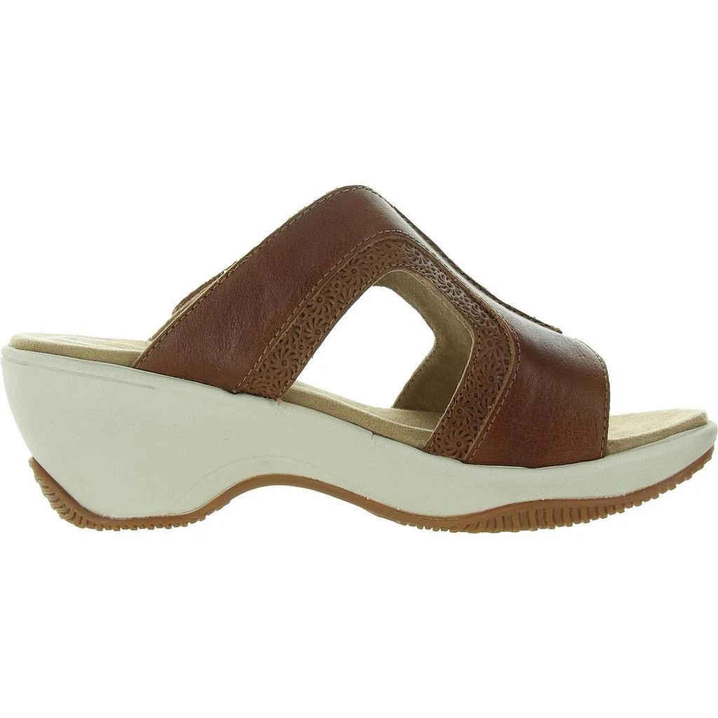 商品Hälsa|Cassandra Womens Adjustable Leather Wedge Sandals,价格¥340,第3张图片详细描述