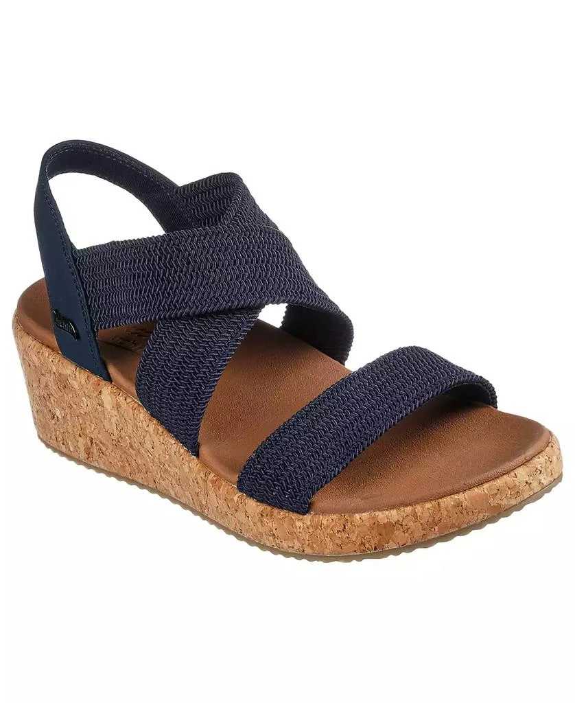 商品SKECHERS|Women’s Beverlee - Love Stays Wedge Sandals from Finish Line,价格¥334,第1张图片