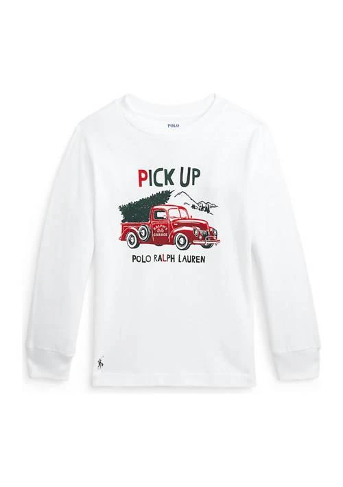 商品Ralph Lauren|Lauren Childrenswear Boys 4 7 Cotton Jersey Graphic T Shirt,价格¥139,第1张图片