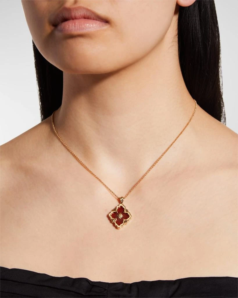 商品Buccellati|Opera Tulle Pendant Necklace with Big Motif Red and 18K Yellow Gold,价格¥32156,第2张图片详细描述