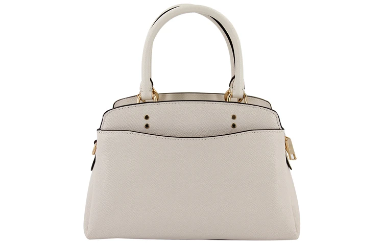 商品[国内直发] Coach|蔻驰 Lillie 26金属logo徽标 皮革 电脑包公文包手提单肩斜挎包 小号 女款 粉笔白色,价格¥2182,第5张图片详细描述