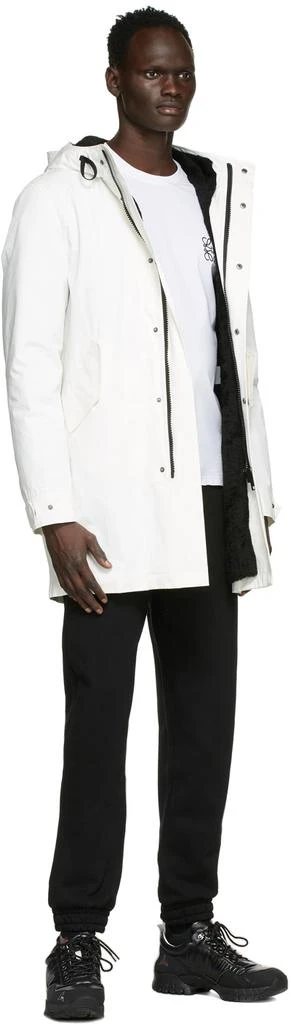 商品Yves Salomon|White Down & Shearling Bachette Parka,价格¥6437,第4张图片详细描述