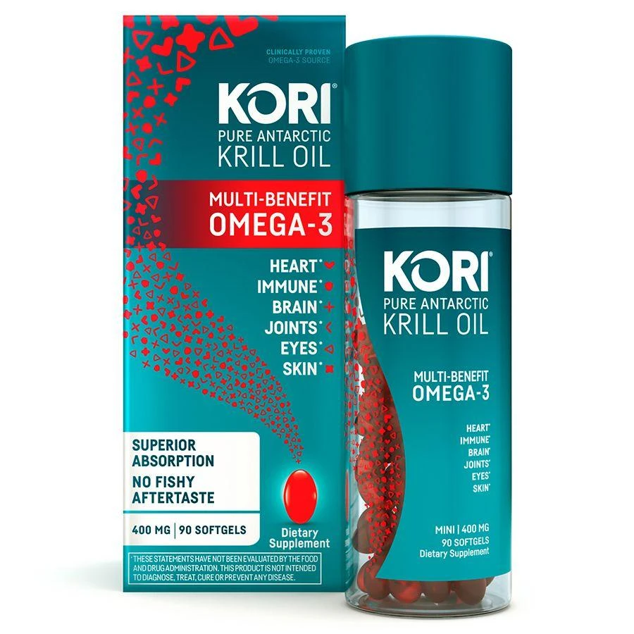 商品Kori|Pure Antarctic Krill Oil Multi-Benefit Omega-3 400mg SoftGels,价格¥249,第3张图片详细描述