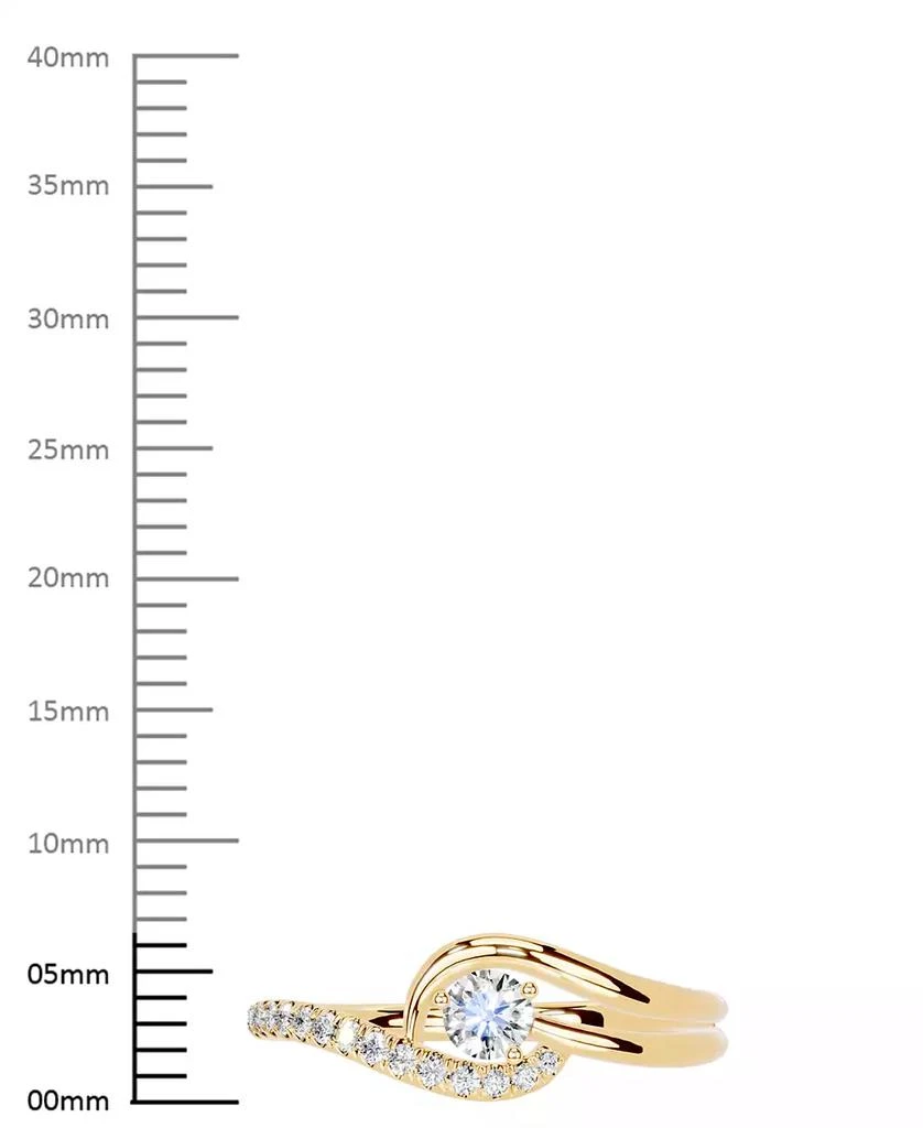 商品Macy's|Diamond Engagement Ring (1/4 ct. t.w.) in 14k Yellow Gold,价格¥5327,第5张图片详细描述