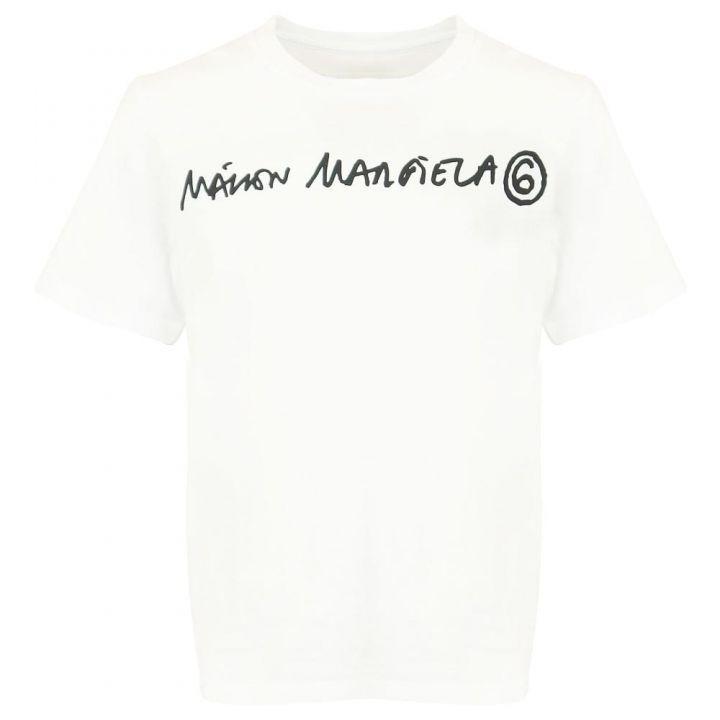 商品MAISON MARGIELA|Unisex White Logo T Shirt,价格¥261,第1张图片