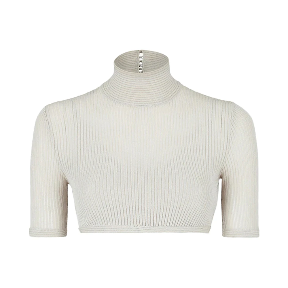商品[国内直发] Fendi|FENDI 灰色女士T恤 FZX793-AJFH-F1H3C,价格¥5142,第1张图片