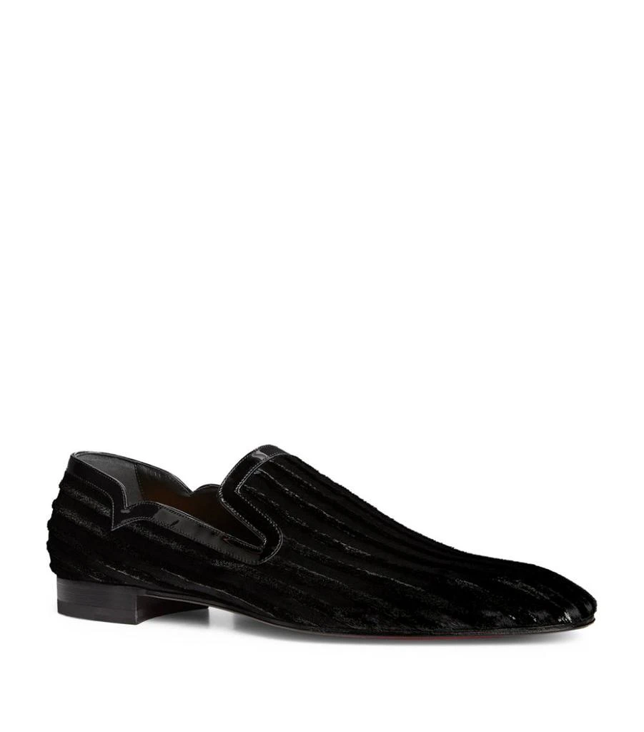 商品Christian Louboutin|Dandy Chick Flat Velvet Loafers,价格¥6336,第4张图片详细描述