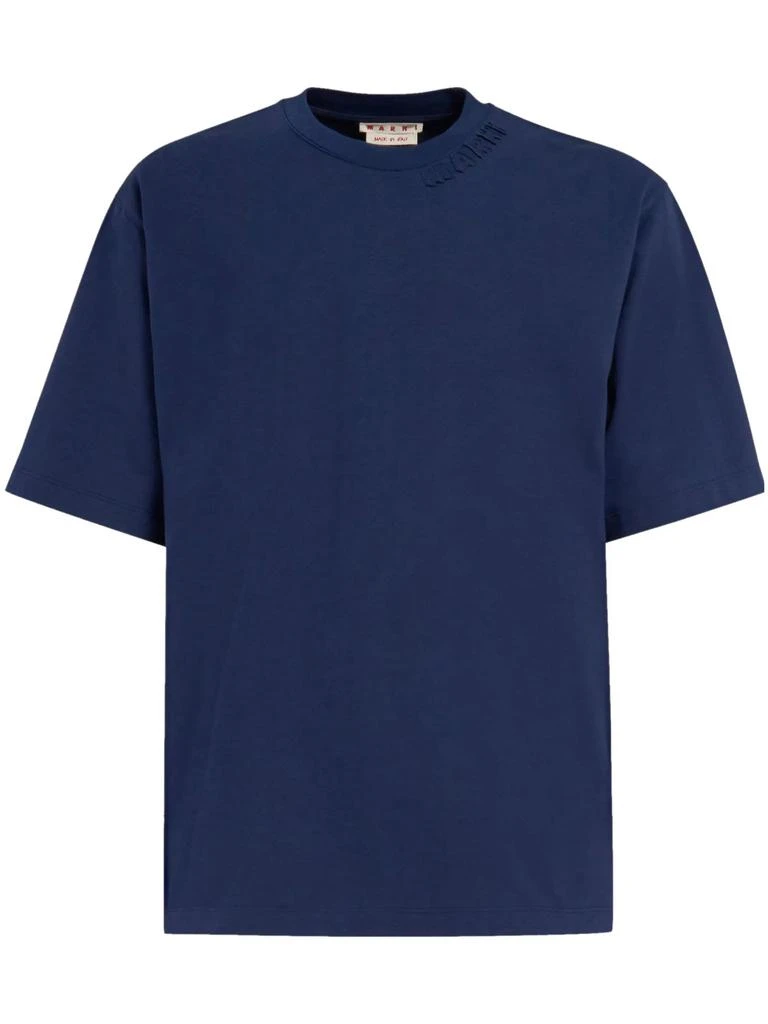 商品Marni|Navy Blue Cotton T-shirt,价格¥2824,第1张图片