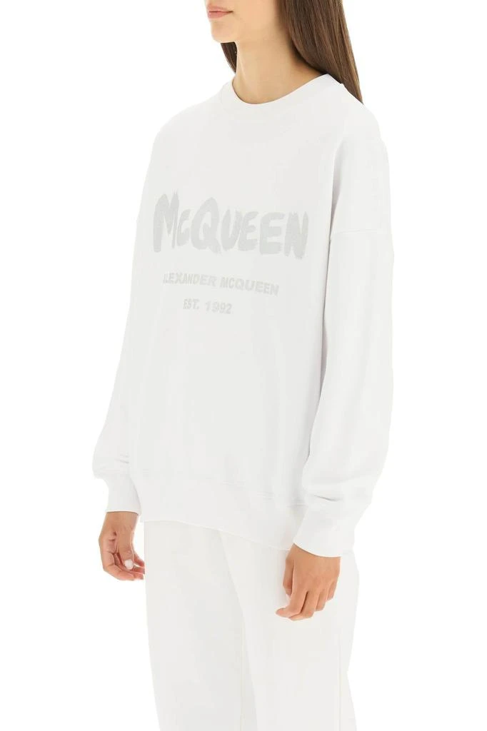 商品Alexander McQueen|Alexander mcqueen graffiti logo sweatshirt,价格¥2338,第4张图片详细描述