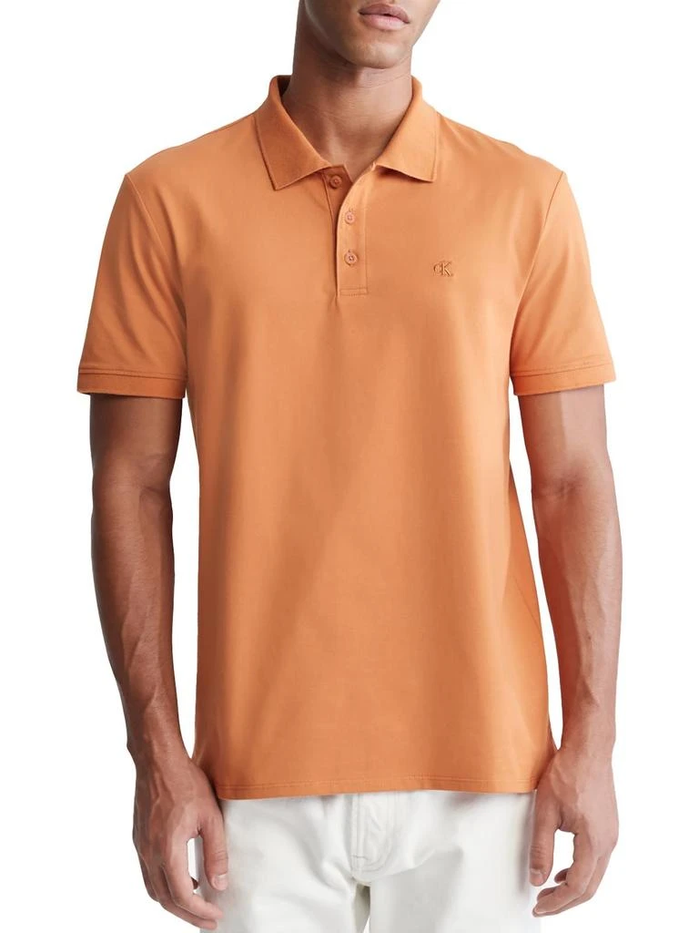 商品Calvin Klein|Mens Short Sleeve Collar Polo,价格¥287,第4张图片详细描述