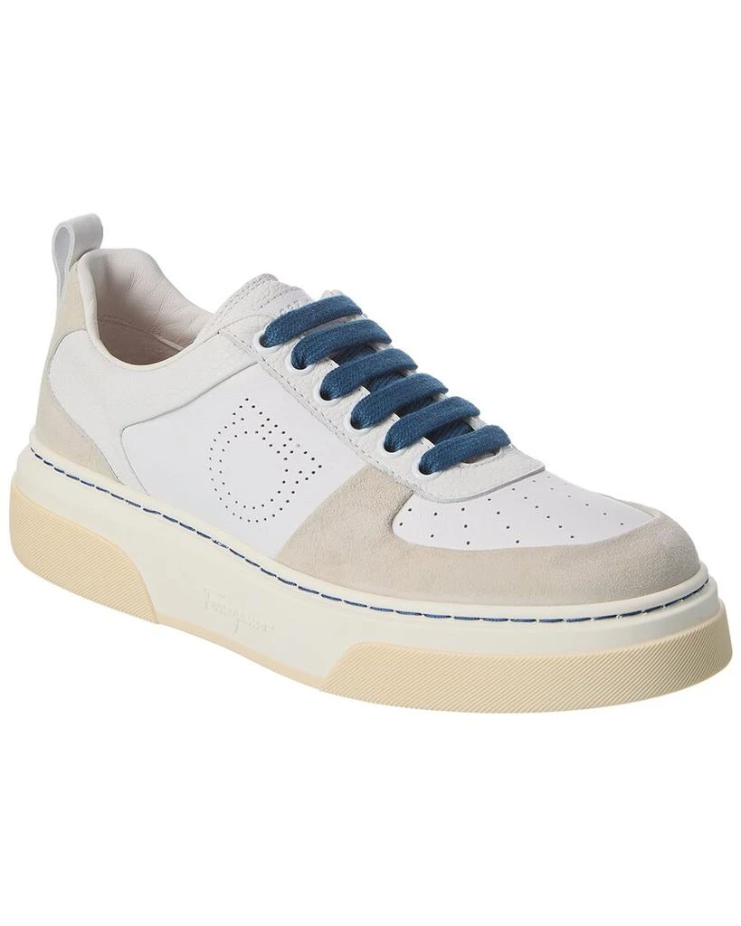 商品Salvatore Ferragamo|Ferragamo Cassina Lo Leather & Suede Sneaker,价格¥3075,第1张图片