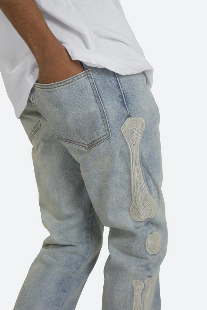 商品MNML|D199 Skeleton Straight Denim - Blue/White,价格¥542,第1张图片