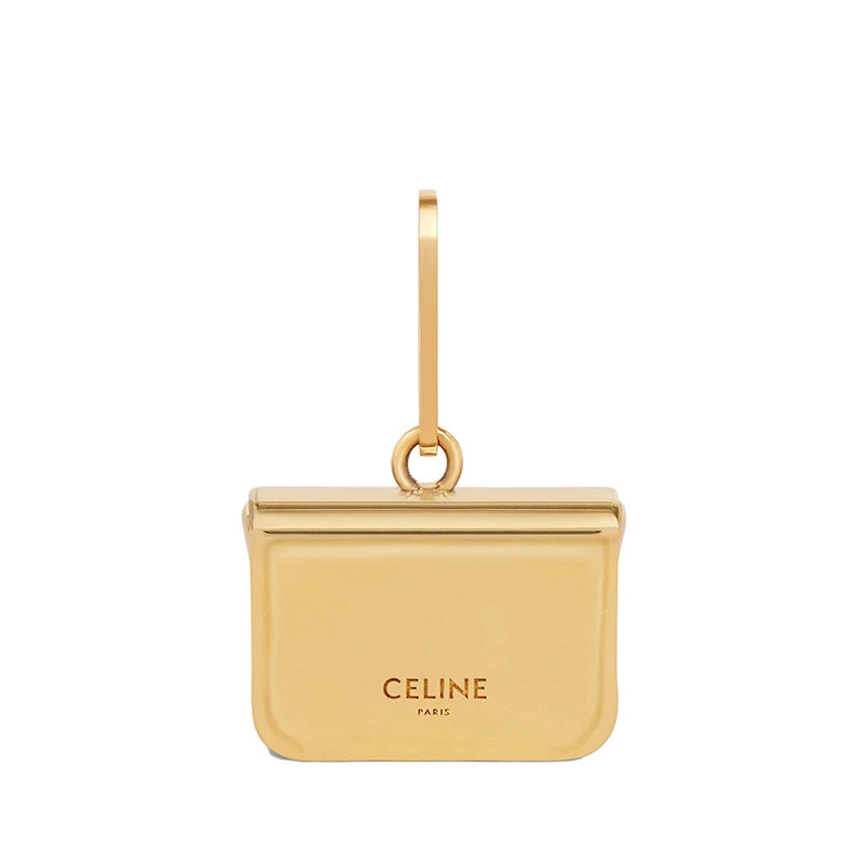 商品Celine|【预售3-7天】CELINE/赛琳春夏SEPARABLES TRIOMPHE系列 金色饰面黄铜包包形状吊坠46X516BRA.35OR,价格¥3178,第5张图片详细描述