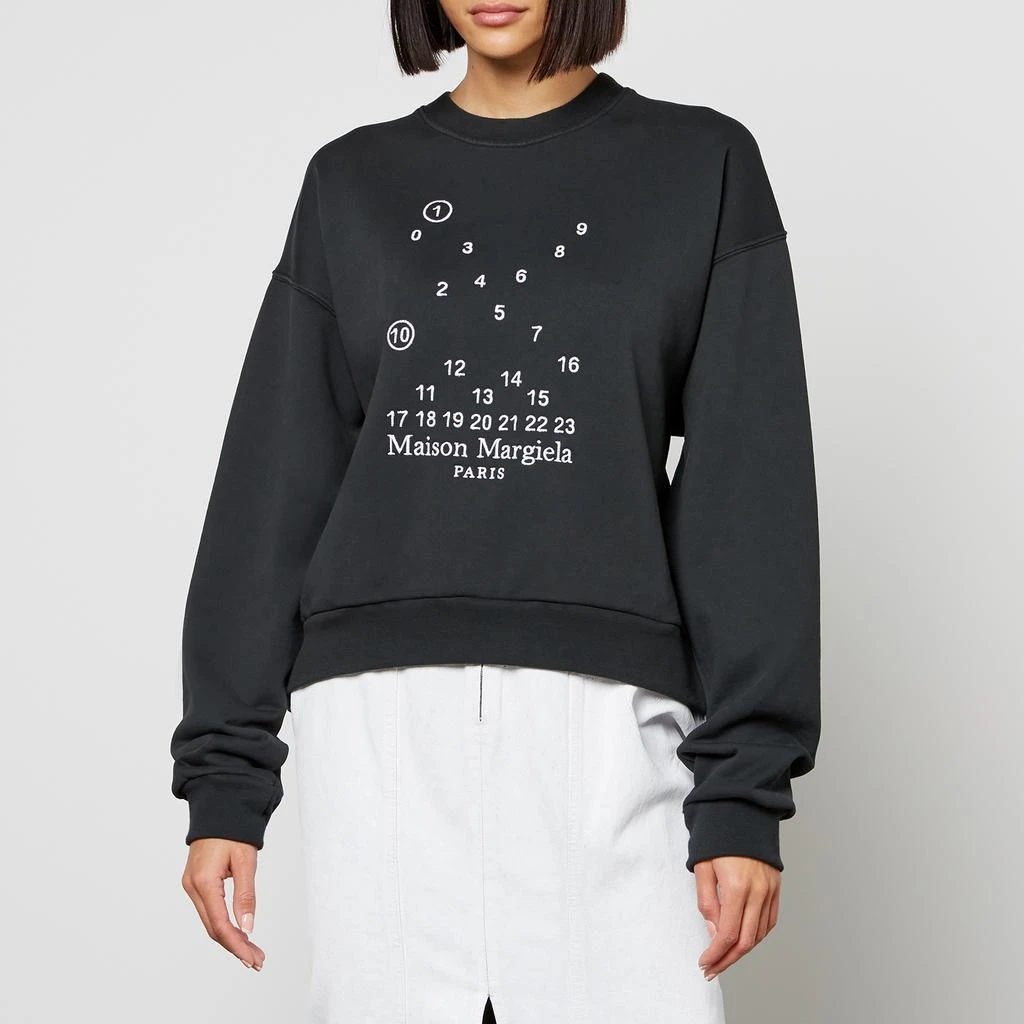 商品MAISON MARGIELA|Maison Margiela Numbers Cotton-Jersey Sweatshirt,价格¥1994,第1张图片