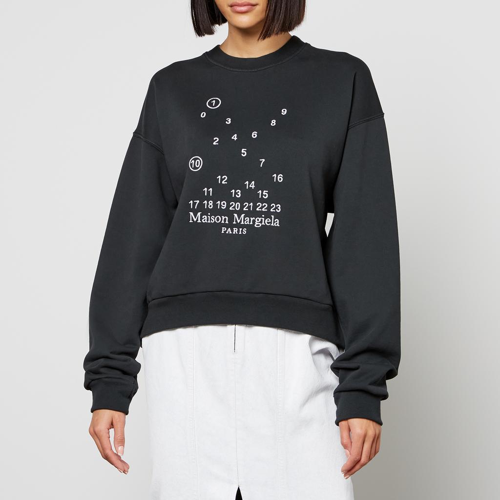 商品MAISON MARGIELA|Maison Margiela Numbers Cotton-Jersey Sweatshirt,价格¥2850,第1张图片