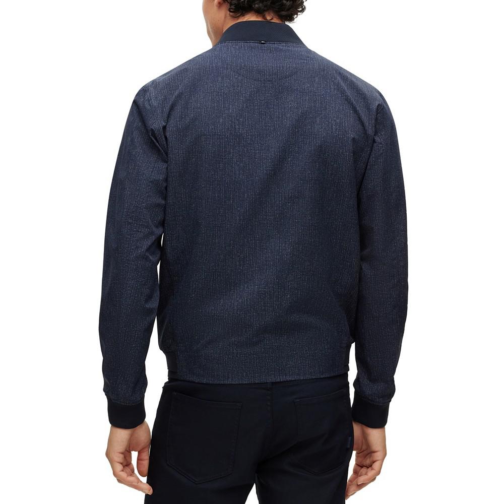 BOSS Men's Slim-Fit Jacket in Performance-Stretch Water-Repellent Fabric商品第2张图片规格展示